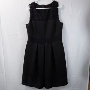 Lane Bryant Black Textured Midi Dress